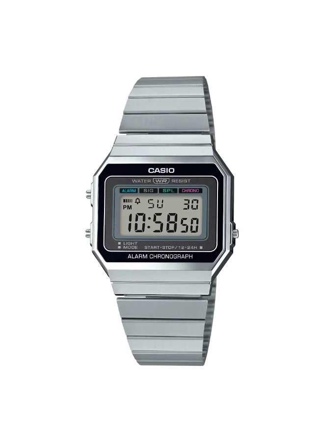 Unisex Stainless Steel Digital Watch A700W-1ADF - 35 mm